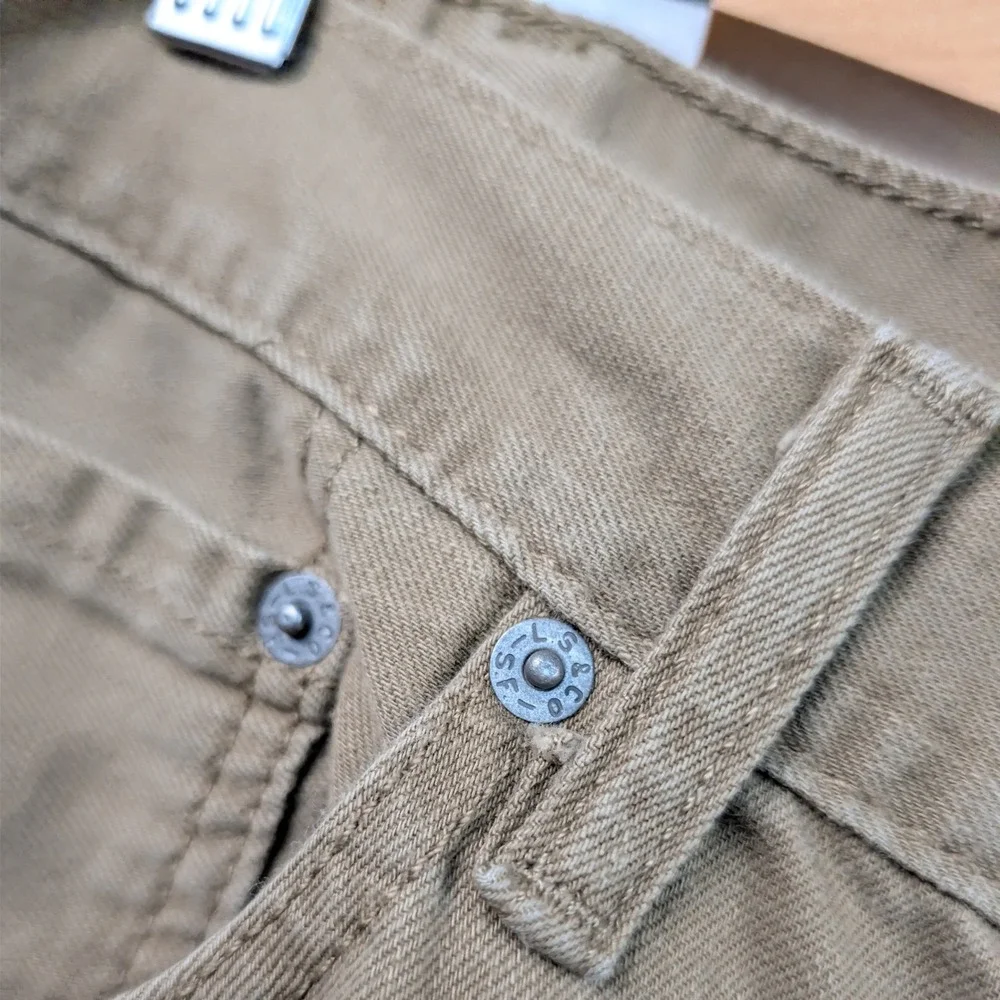 Levi's 505 Jeans Mens 40x32 Brown White Tab Cotton Straight Leg Outdoor Workwear